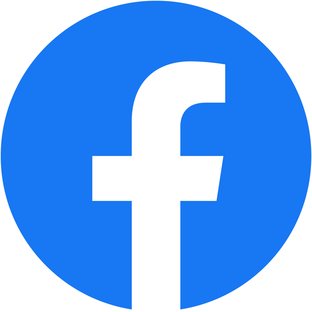 Facebook logo. Blue background with a white f in the middle 